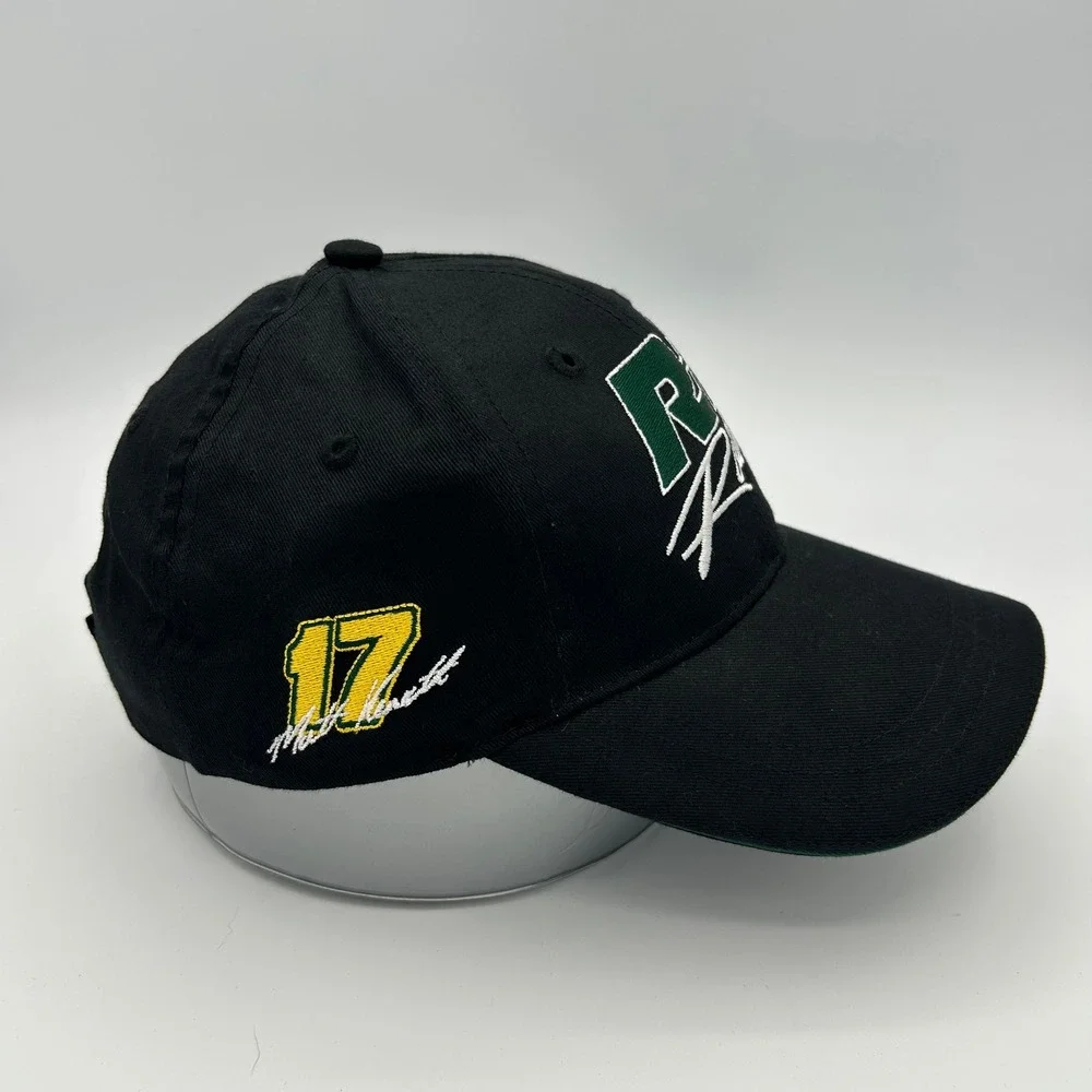 NASCAR R+L Racing Matt Kenseth Hat Mens OSFM Black Racing Sports Vintage